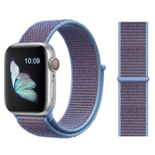 Apple Watch rugalmas szövet óraszíj /égszínkék/ 40/41 és 42mm okosóra kellék