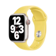 Apple Watch Szilikon Szíj - Citromsárga, 38/40/41 mm, M/L okosóra kellék