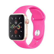  Apple Watch Szilikon Szíj - Pink, 42/44/45/49 mm, S/M okosóra kellék