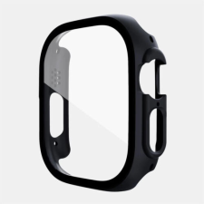 Apple Watch Ultra 49mm, Okosóra ütésálló műanyag tok, fekete okosóra kellék