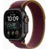 Apple Watch Ultra 4 49mm Black Titanium with Burgundy Trail Loop M/L MJC44