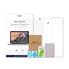 Apple WIWU képernyővédő fólia 2db (full screen, öntapadós PET, 0.15mm vékony) ÁTLÁTSZÓ Apple MacBook 14... mobiltelefon kellék
