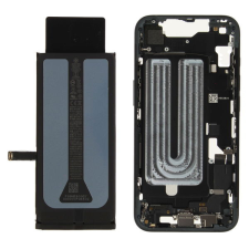 Apple ZD076-00697 Gyári Apple iPhone 16e középső keret akkumulátorral, fekete mobiltelefon, tablet alkatrész