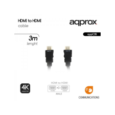 Approx APPC35 HDMI 1.4 kábel apa/apa 3m Black kábel és adapter