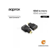 Approx Átalakító -  HDMI to micro HDMI adapter (APPC19) kábel és adapter
