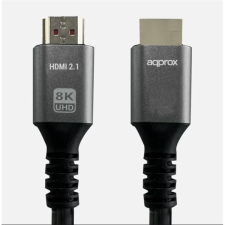 Approx Kábel - HDMI 2.1 kábel apa/apa 2m (UHD 8K, 4K, FHD, aranyozott, HDR10, HDCP 2.2, Dolby TrueHD, ARC) - APPC63 kábel és adapter