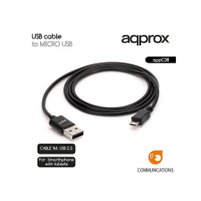Approx USB2.0 - Micro USB kábel 1m (APPC38) (APPC38) kábel és adapter