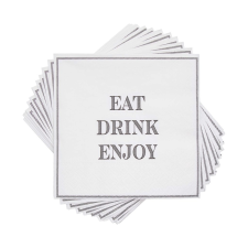 APR?S APRÉS papírszalvéta, "Eat, Drink, Enjoy" 33 x 33 cm asztalterítő és szalvéta