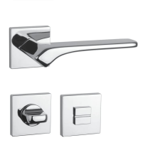 Aprile BERGENIA Négyzetrozettás Q SLIM 7MM LC - Fényes króm WC zár és alkatrészei