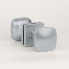 Aprile Gomb Kétoldalú APRILE QUERCA Q SLIM 7MM SC - Szatén króm - Fix/Fix zár és alkatrészei