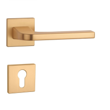 Aprile ISMENA Négyzetrozettás Q SLIM 7MM KG - Szatén arany színű PZ zár és alkatrészei