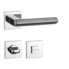 APRILE LARICE Négyzetrozettás Q SUPER SLIM 5MM LC - Fényes króm WC zár és alkatrészei