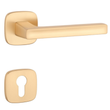 APRILE PEA Négyzetrozettás QR SLIM 7MM KG - Szatén arany színű PZ zár és alkatrészei