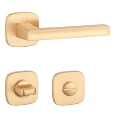 Aprile PEA Négyzetrozettás QR SLIM 7MM KG - Szatén arany színű WC zár és alkatrészei