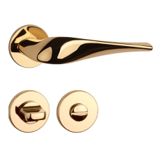 Aprile PETUNIA Körrozettás R SUPER SLIM 5MM LG - Fényes arany színű PZ zár és alkatrészei