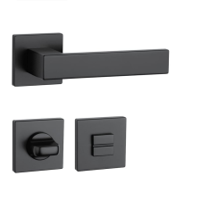 APRILE PINA Négyzetrozettás Q SLIM 7MM BK - Fekete WC zár és alkatrészei