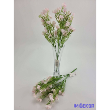 Apró virágos 5 ágú selyemvirág csokor díszítő 30 cm - Rózsaszín dekoráció