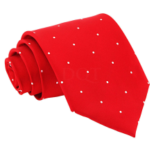  Aprópöttyös nyakkendő - piros nyakkendő