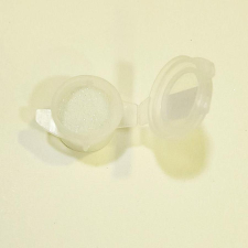  Aprószemű glitterpor, zöldcsillámos fehér, 3 ml dekorációs kellék