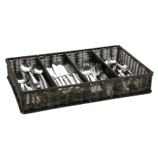 APS polyrattan evőeszköztartó GN 1/1 , 53×32,5cm FEKETE konyhai eszköz