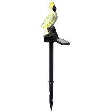 APT Napelemes kerti LED lámpa, papagáj, 42 cm, fehér kültéri világítás