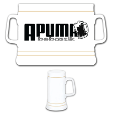 Apuma bebaszik - Kerámia Söröskorsó sörös pohár
