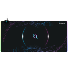 Aqirys Eclipse RGB Gaming Egérpad 900 x 400mm - Fekete Mintás (AQRYS_ECLIPSEXL) egérpad