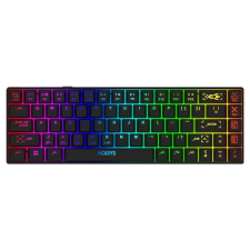 Aqirys Mira Red Switch Wireless USB-C RGB Billentyűzet US - Fekete (AQRYS_MIRABK) billentyűzet