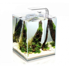 Aqua-El Aquael Shrimp Set Smart Day&amp;Nnight 10 white - Nano akvárium (fehér) garnélarákoknak és kisebb halaknak (20x20x25cm) akvárium