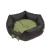 Aqua-El Kifutó termék Comfy Lola Bed - peremes fekhely (fekete,zöld) kutyák részére (50x50x20cm)