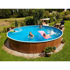 AQUA Fémpalástos kör medence Azuro homokszűrővel 460 cm átmérő medence