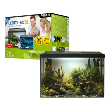 AquaEl leddy 60 XL D&amp;N fekete akvárium szett 60x30x40 124283 akvárium