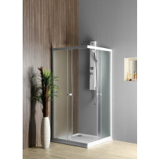 Aqualine ALAIN szögletes zuhanykabin, 80x80cm, BRICK üveg kád, zuhanykabin