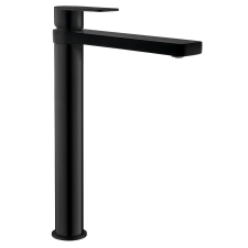 Aqualine DAPHNE magasított mosdócsaptelep leeresztő nélkül, fekete csaptelep