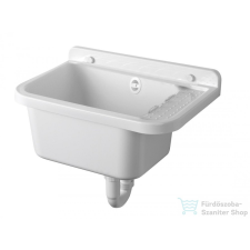 Aqualine Fali kiöntő rakodó felülettel, szifonnal, 50x34cm, PVC, fehér (PI5050) szaniter