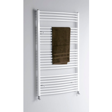 Aqualine fürdőszobai radiátor, 600x1330 mm, íves fehér (ILO36) fűtőtest, radiátor