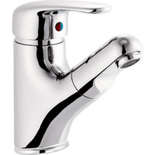 Aqualine KASIOPEA mosdócsaptelep kihúzható zuhanyfejjel 31cm-ig, króm csaptelep