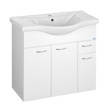 Aqualine Keramia Fresh szekrény 75.1x35x74 cm Függesztett, mosdó alatti fehér 50082A fürdőszoba bútor