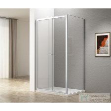 Aqualine UGGA tolóajtó oldalfallal, 1200x900mm, transzparent üveg (ATS120-02) kád, zuhanykabin