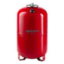 AQUASYSTEM Fűtési rendszer tágulási tartály 150 liter, EPDM gumi membránnal piros színben hűtés, fűtés szerelvény
