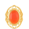  Arannyal Bevont Ezüst Gyűrű Karneollal, PCY9413/54