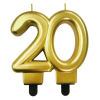  Arany 20-as Gold tortagyertya, számgyertya