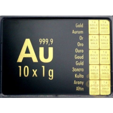 Arany Combibarren Valcambi 10x1 g - befektetési aranyrúd egyéb ékszer