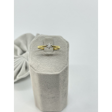  Arany - fehérarany gyémánt gyűrű gyűrű