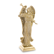  Arany Hírnök – Harsonás angyalfigura (51 cm) karácsonyi dekoráció