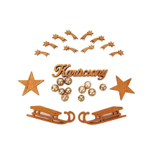  Arany karácsonyi csomag dekorációs kellék