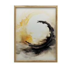 ARANY KERETES FALI PLAKÁT AZ EGYENSÚLY ESSENCIA 50x70 CM grafika, keretezett kép