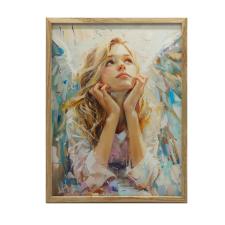 ARANY KERETES PLAKÁT FALRA MENNYI TÜKRÖZÉSEK 70x100 CM grafika, keretezett kép