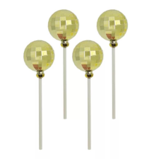  Arany színű disco gömb 4 db/ csomag party kellék