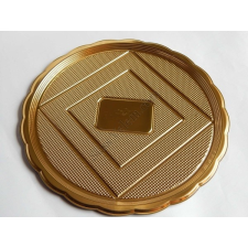  Arany színű kerek tortaalátét műanyag 30 cm sütés és főzés